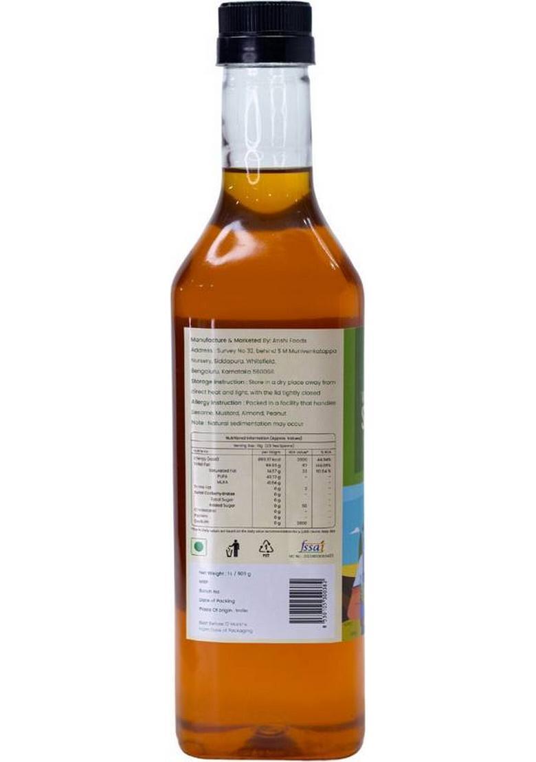 Nutriwood Wood Pressed Sesame Oil | Kolhu/Kacchi Ghani/Chekku Pet Bottle (1 L)