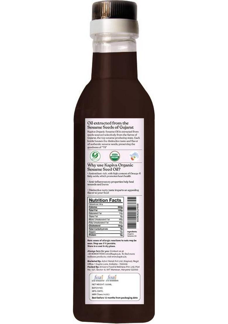 Kapiva Organic Sesame Oil (Promotes Heart Health)