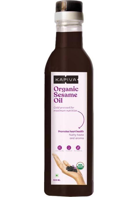 Kapiva Organic Sesame Oil (Promotes Heart Health) - 500 Ml Plastic Bottle (500 Ml)