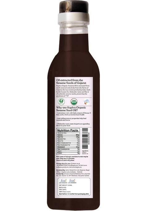 Kapiva Organic Sesame Oil (Promotes Heart Health)