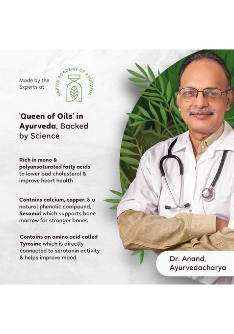 Kapiva Organic Sesame Oil (Promotes Heart Health)