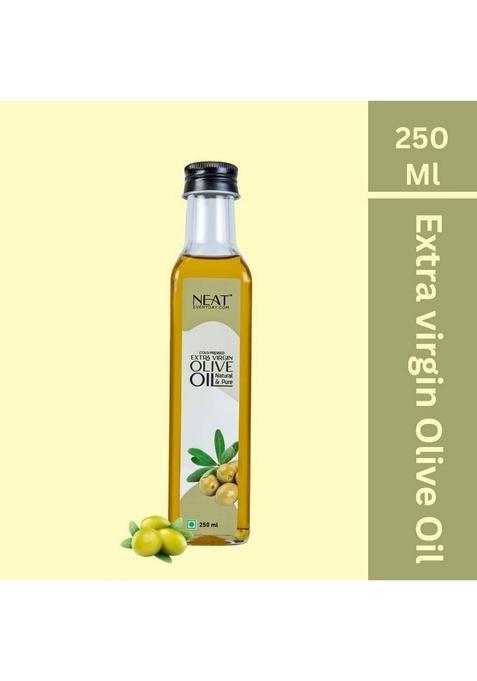 Neat Everyday Extra Virgin Olive Oil | 100% Pure For Cooking, Unrefined & Edible Glass Bottle (250 Ml)