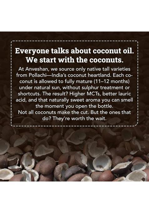 Anveshan Wood Cold Pressed Coconut Oil