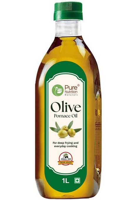 Pure Nutrition Cooking Pomace Edible Olive Oil, Frying, Baking, Healthy Oil Low Fat Pet Bottle (1 L)