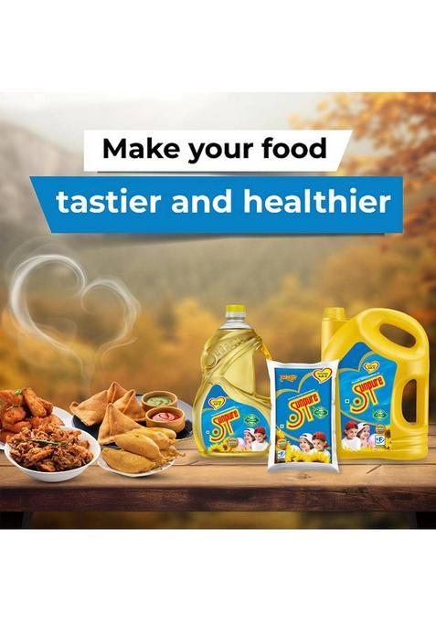 Sunpure Physically Refined Sunflower Oil Pouch (1 L)