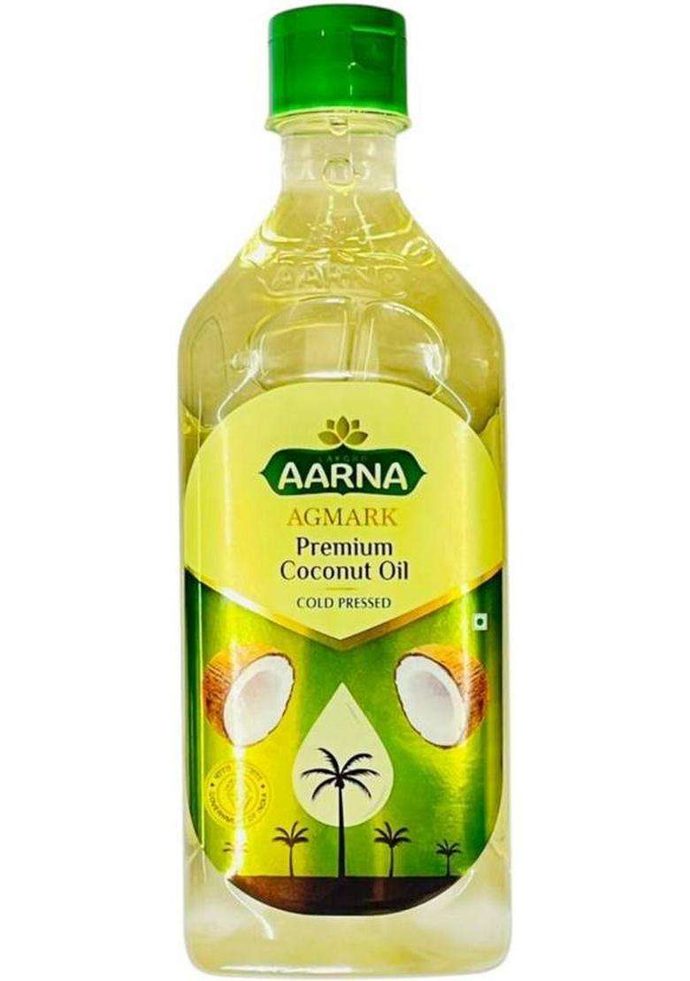 Lakgro Aarna Agmark Premium Cold Pressed - Pure & Natural Coconut Oil Pet Bottle (500 Ml) - Indya