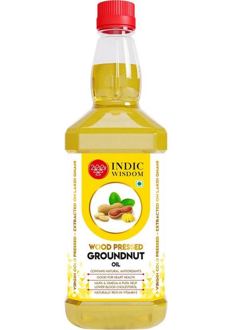 Indicwisdom Wood Pressed Groundnut Oil (Cold
