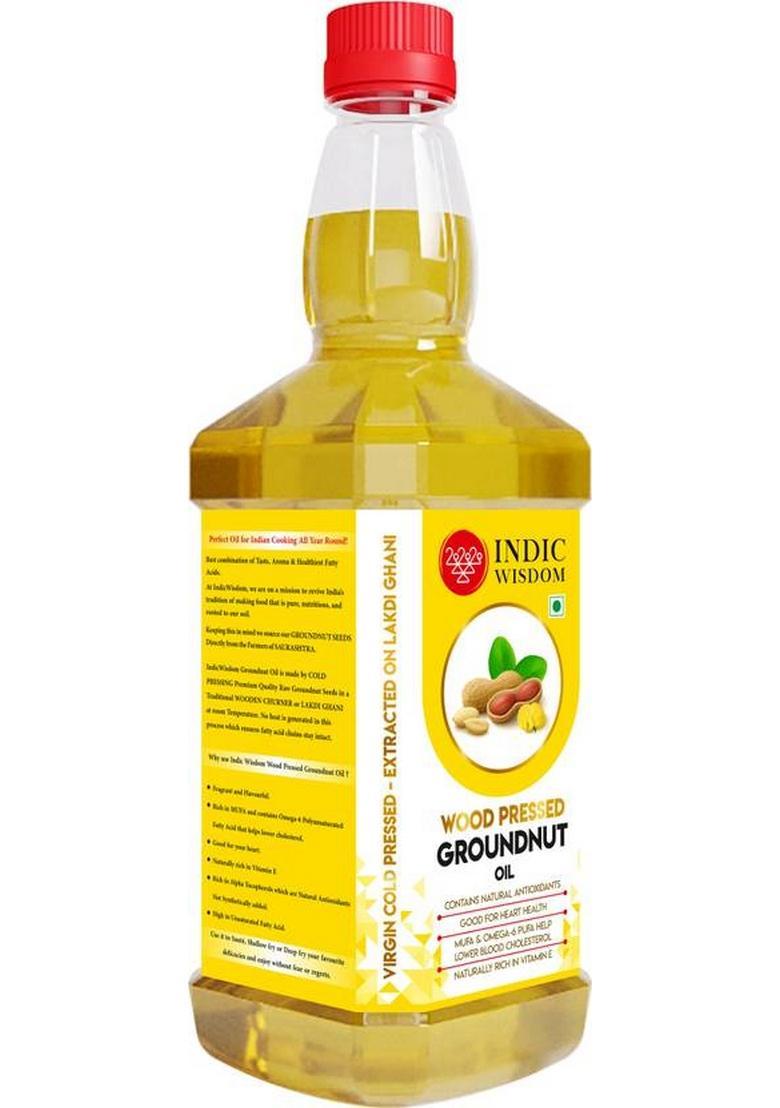 Indicwisdom Wood Pressed Groundnut Oil (Cold