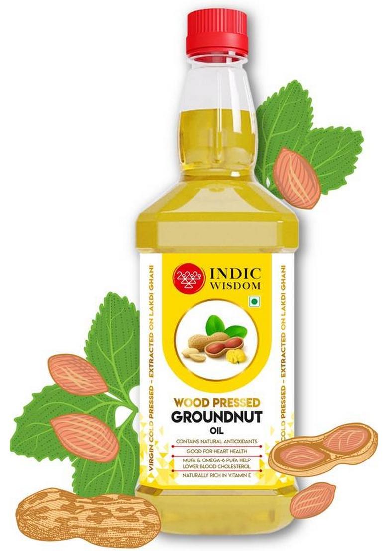 Indicwisdom Wood Pressed Groundnut Oil (Cold