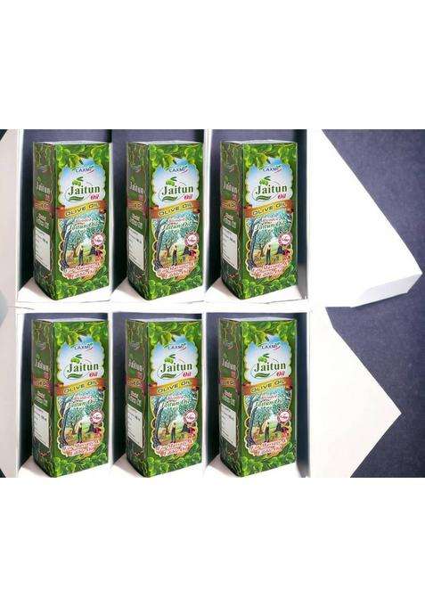 Laxmi Olive Oil Jaitun Ka Tail Virgin Extra Light Edible Cooking Body Hair Massage Tel Box (6 X 100 Ml)
