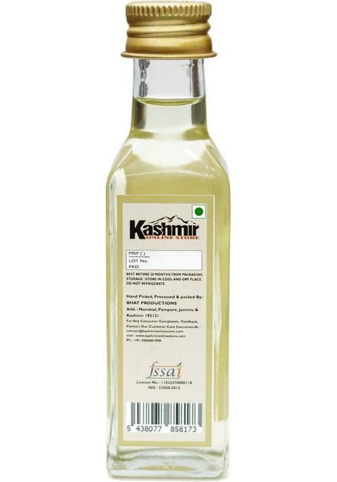 Kashmir Online Store Cold Pressed Edible Caster Oil For Cooking,Good Skin,Face And Hair Growth Canola Glass Bottle (100 Ml)