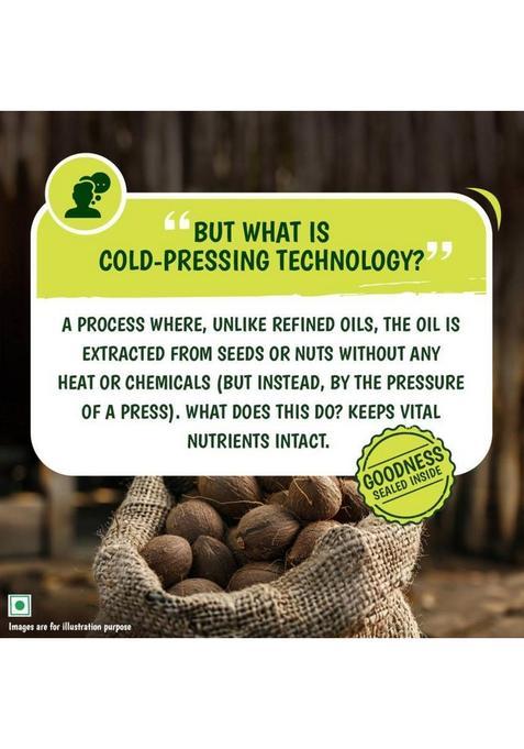 Tata Simply Better Pure & Unrefined Virgin Cold Pressed Coconut Oil Plastic Bottle (2 X 0.5 L)