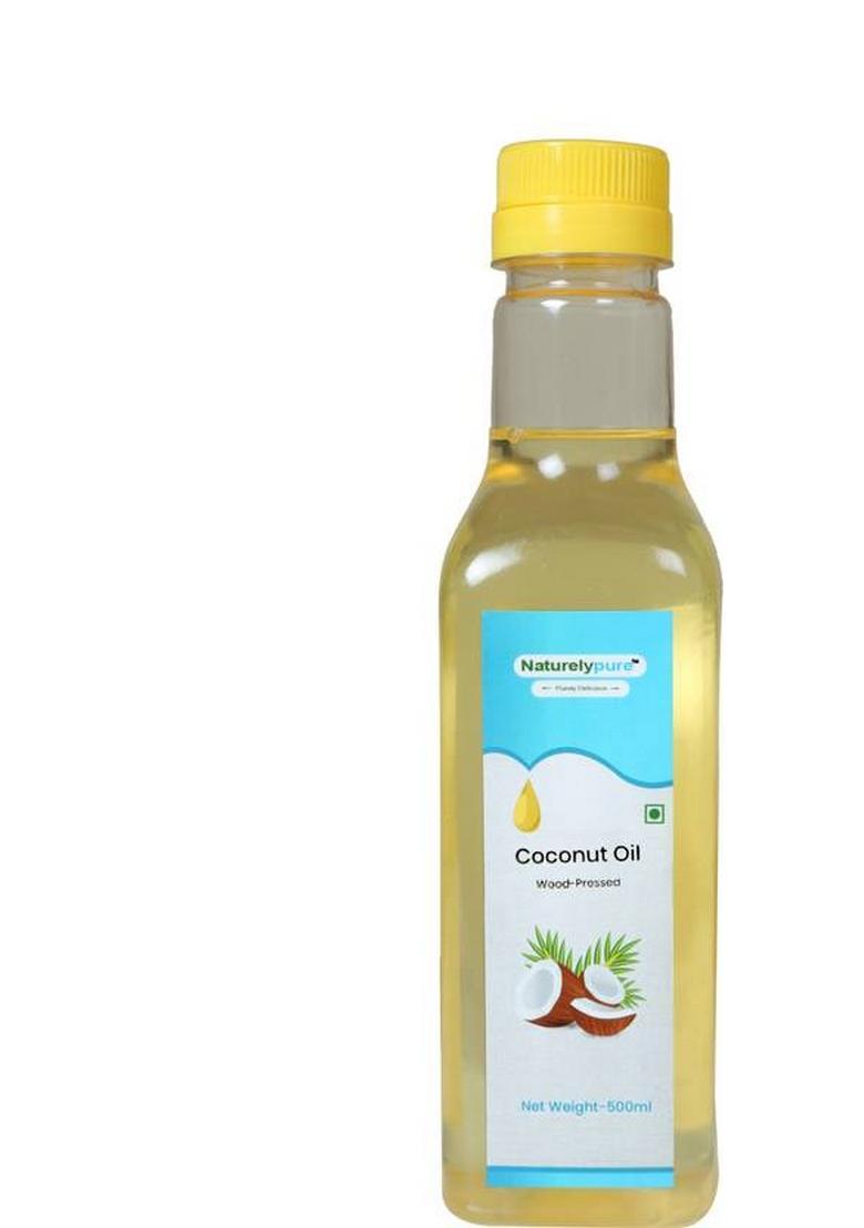 Naturelypure Wood-Pressed Coconut Oil, 500Ml Oil Jar (500 Ml)