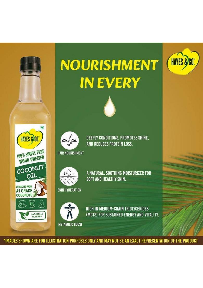 Hayes & Co. Co Wood Pressed Coconut Oil