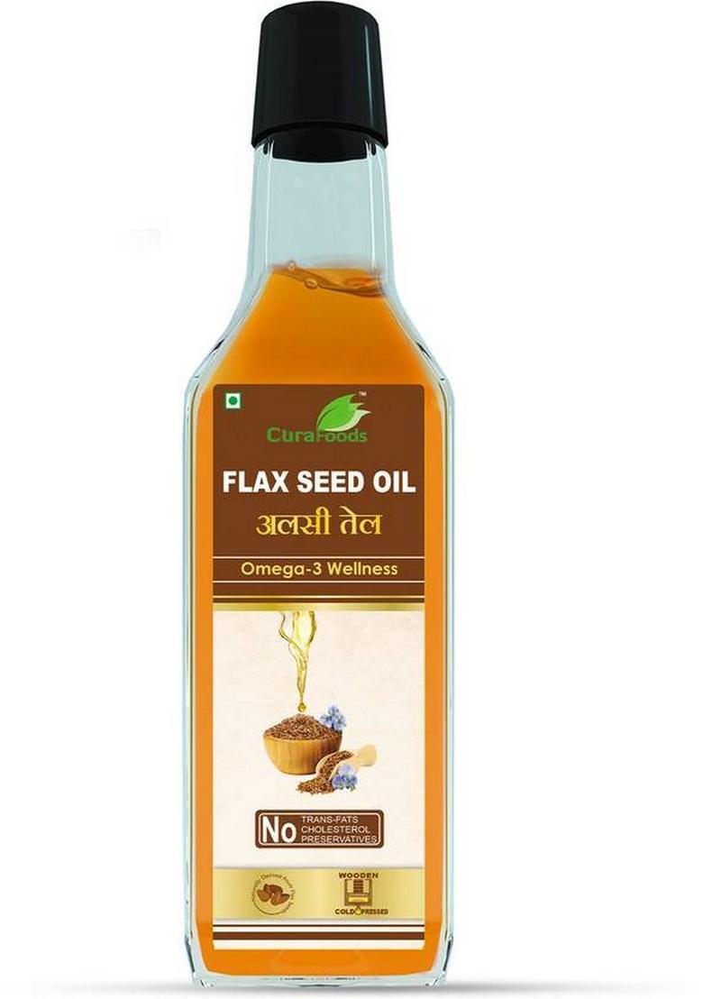 Cura Alsi Oil (Flax Seed Oil) 100Ml | 100% Pure & Natural Flaxseed Plastic Bottle (2 X 100 Ml)