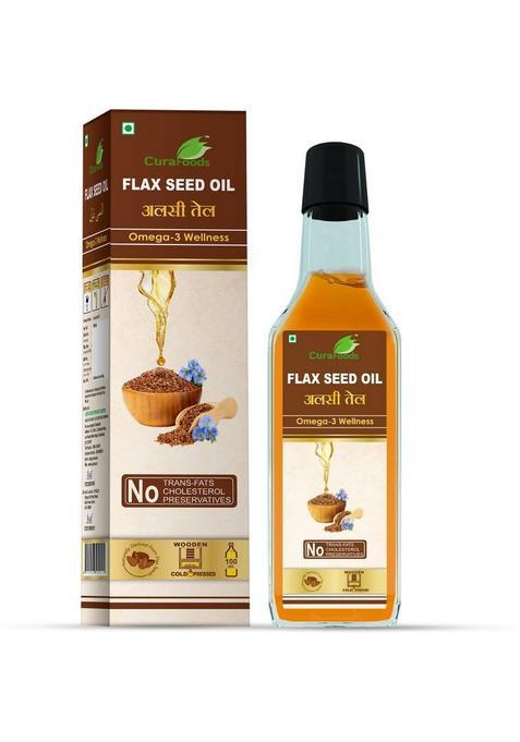 Cura Alsi Oil (Flax Seed Oil) 100Ml | 100% Pure & Natural Flaxseed Plastic Bottle (2 X 100 Ml)