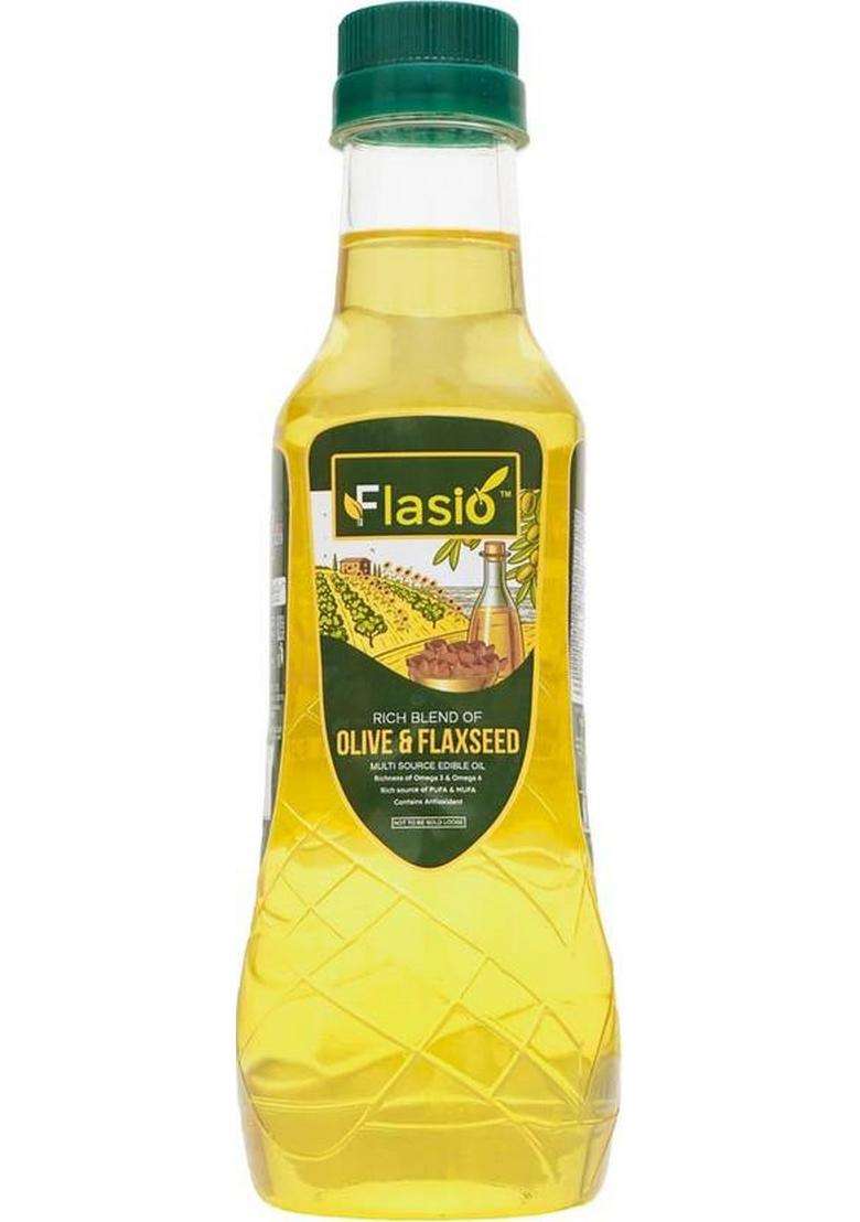 Flasio Rich Blend Of Olive Oil Plastic Bottle (500 Ml) - Indya