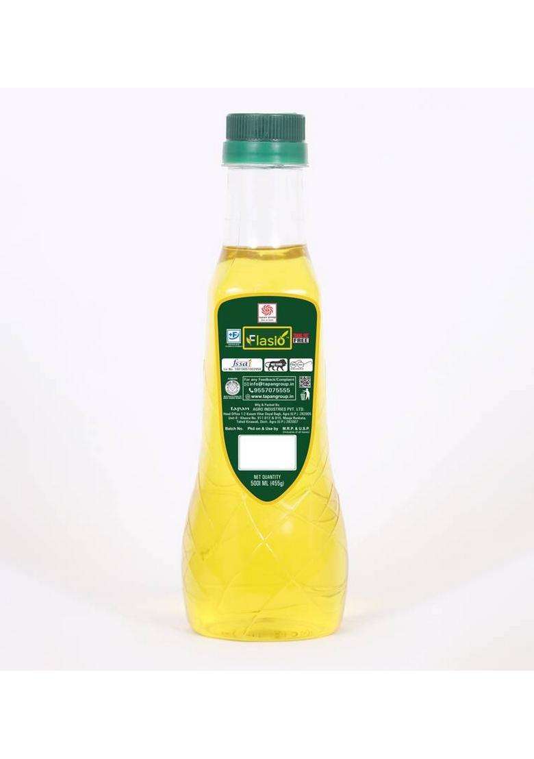 Flasio Rich Blend Of Olive Oil Plastic Bottle (500 Ml) - Indya