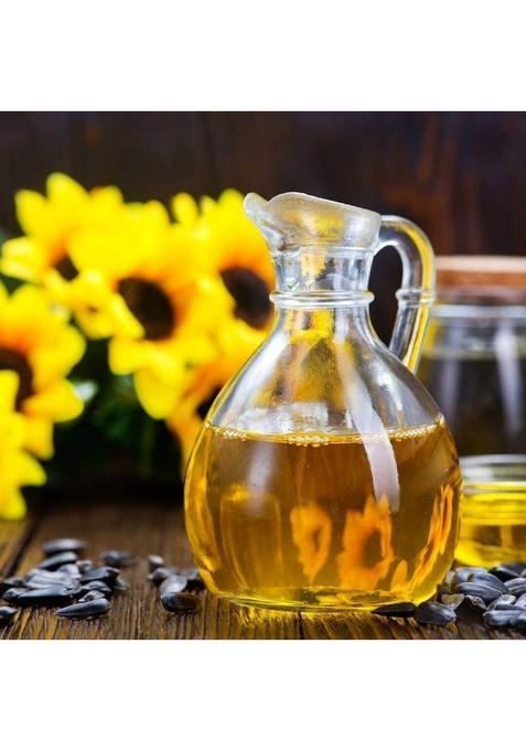 Village Organica Cold Pressed Sunflower Oil | Pure & Unadulterated Vitamin A E Tin (1 L)