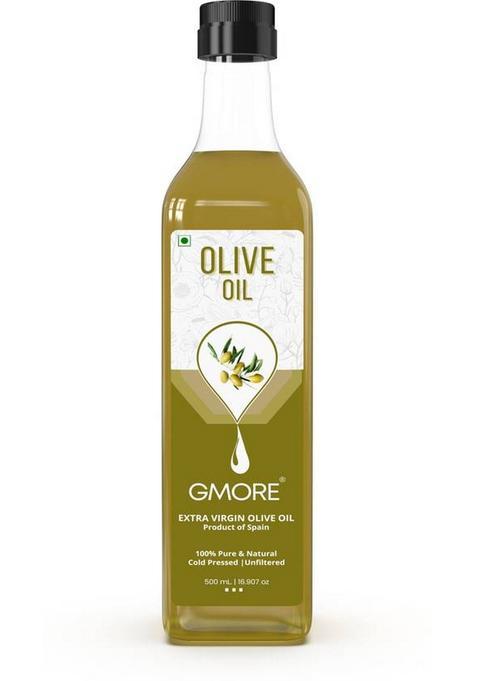 Gmore Cold Pressed - Extra Virgin Olive Oil Organic 100% Pure & Natural Pet Bottle (500 Ml)