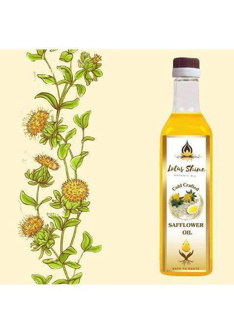 Lotus Shine Safflower (Kardi) Oil Coldpressed Pet Bottle (500 Ml)