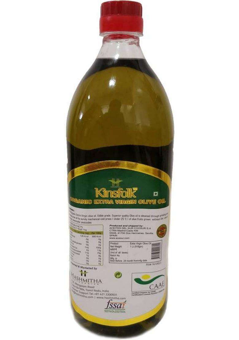 Kinsfolk Extra Virgin ( Pack Of 3 ) Olive Oil Plastic Bottle (3 X 166.67 Ml) - Indya