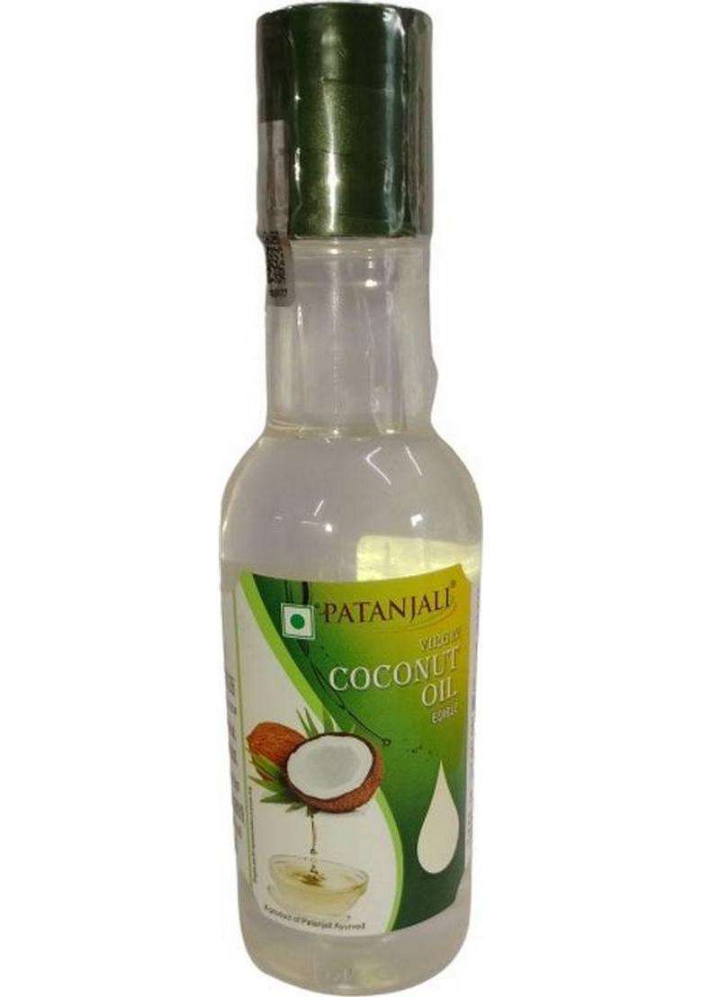 Patanjali Virgin Coconute Oil Coconut Plastic Bottle (250 Ml) - Indya