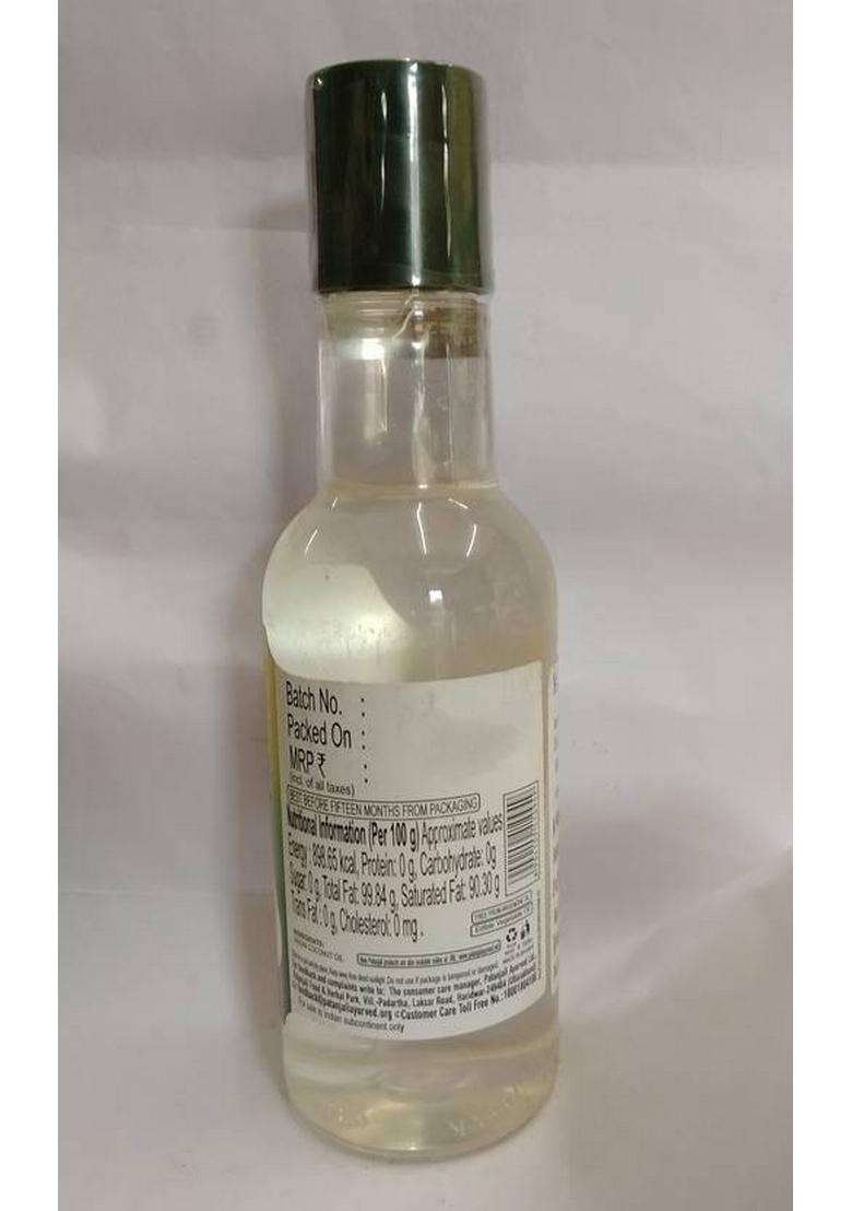 Patanjali Virgin Coconute Oil Coconut Plastic Bottle (250 Ml) - Indya