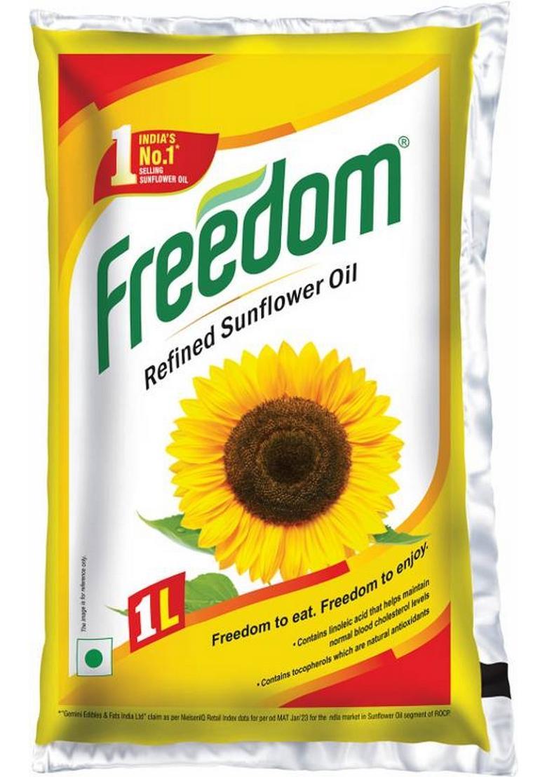Freedom Refined Sunflower Oil Pouch (1 L)