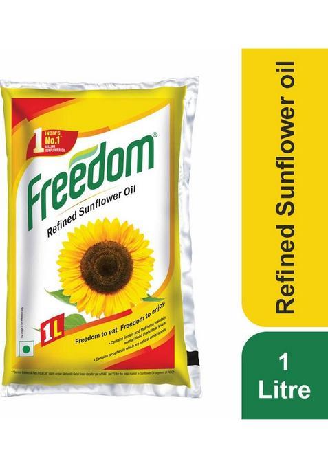 Freedom Refined Sunflower Oil Pouch (1 L)