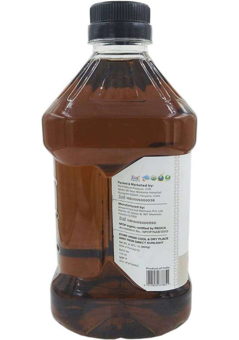 Farm Naturelle Naturelle-Organic Virgin Cold Pressed Black Sesame Seed/Til/Gingelly Cooking Oil (915 Ml) Plastic Bottle - Indya