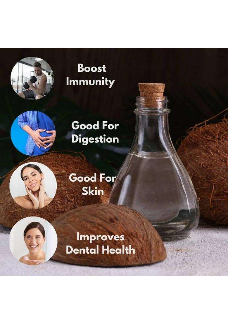 Healthy Roots 0.5Litre Cold Pressed Coconut Oil(Chekku)-0.5L Wood Oil Pet Bottle (500 Ml) - Indya