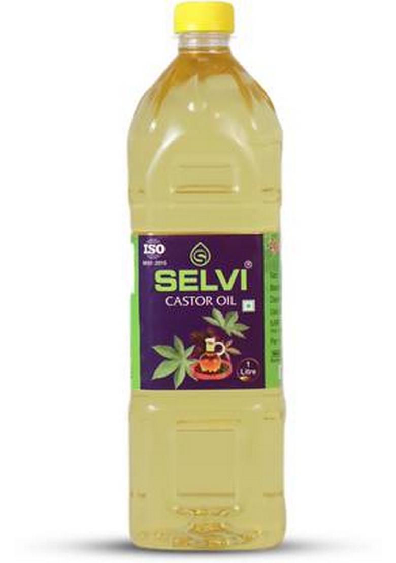 Selvi Cold Pressed Castor Oil Plastic Bottle (1 L)
