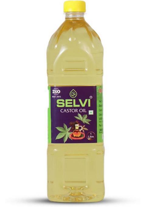 Selvi Cold Pressed Castor Oil Plastic Bottle (1 L)