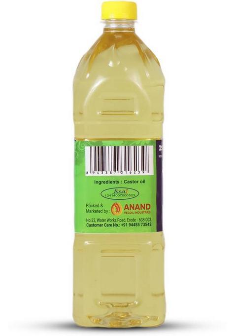 Selvi Cold Pressed Castor Oil Plastic Bottle (1 L)