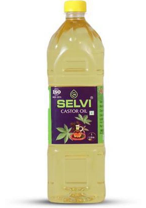 Selvi Cold Pressed Castor Oil Plastic Bottle (1 L)