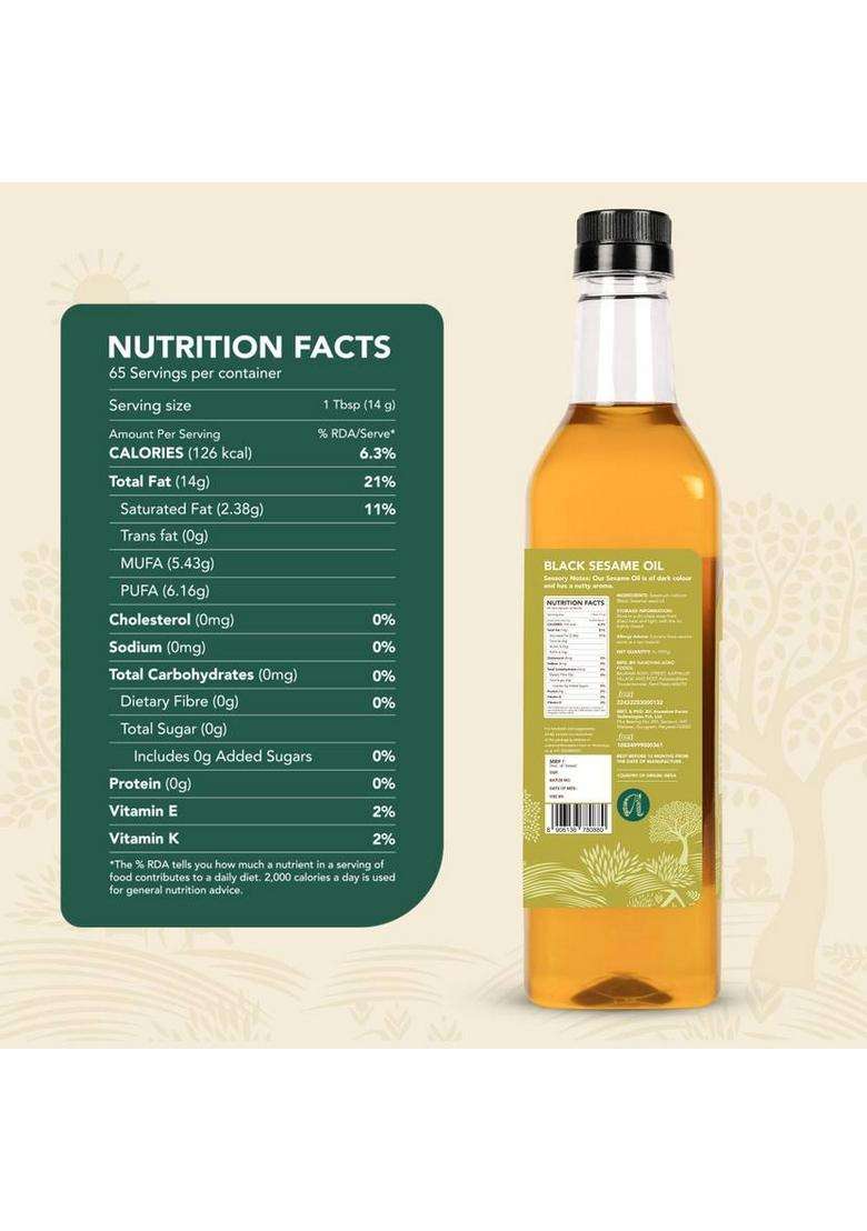 Anveshan Wood Cold Pressed Kacchi Ghani Gingelly Oil Sesame Pet Bottle (1000 Ml) - Indya