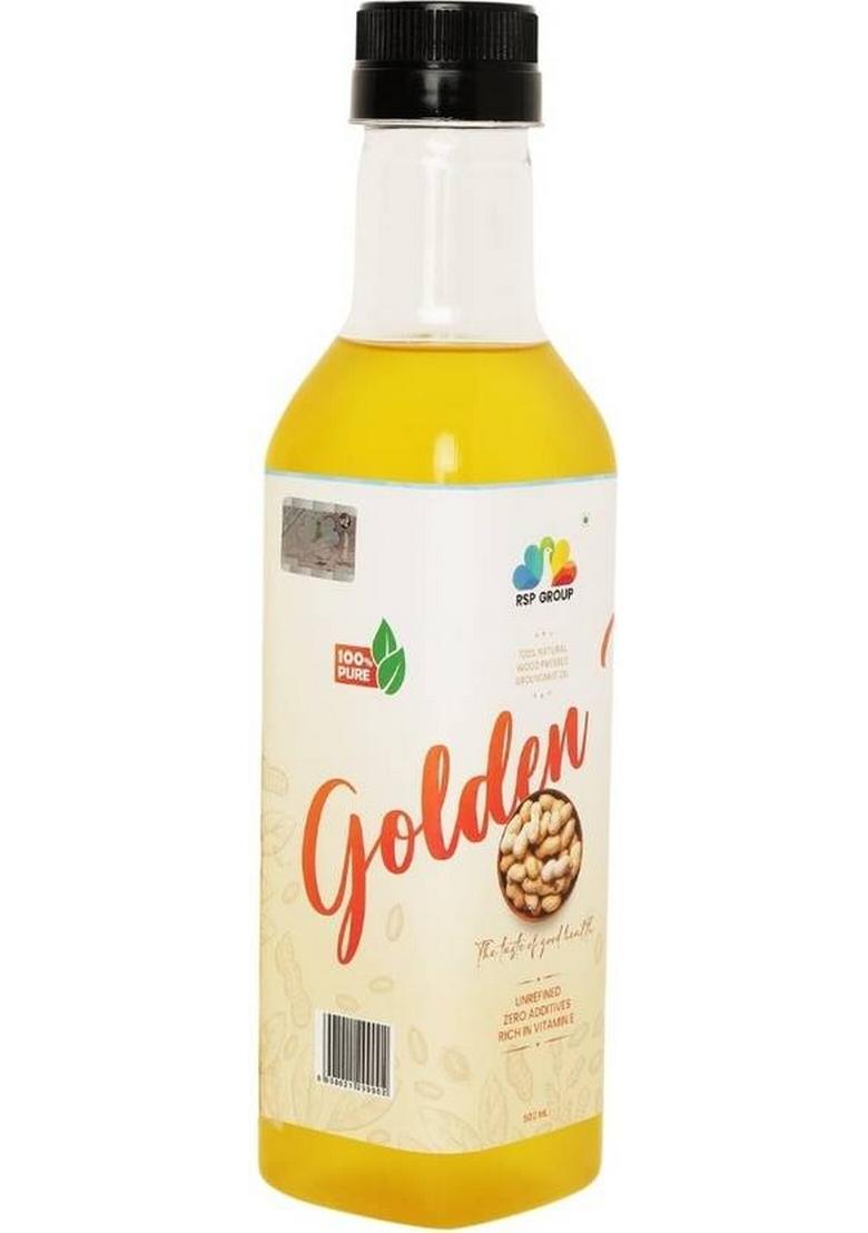 Rsp Wood Pressed (Marachekku) 100% Pure Unrefined Edible Multipurpose Virgin Cooking Groundnut Oil Plastic Bottle (500 Ml)