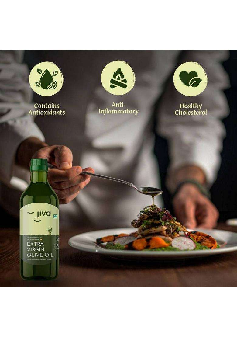 Jivo Extra Virgin Olive Oil Pet Bottle (2 X 500 Ml) - Indya