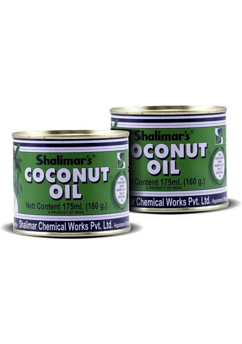 Shalimars Shalimar Edible Grade Coconut Oil Tin (2 X 175 Ml) - Indya