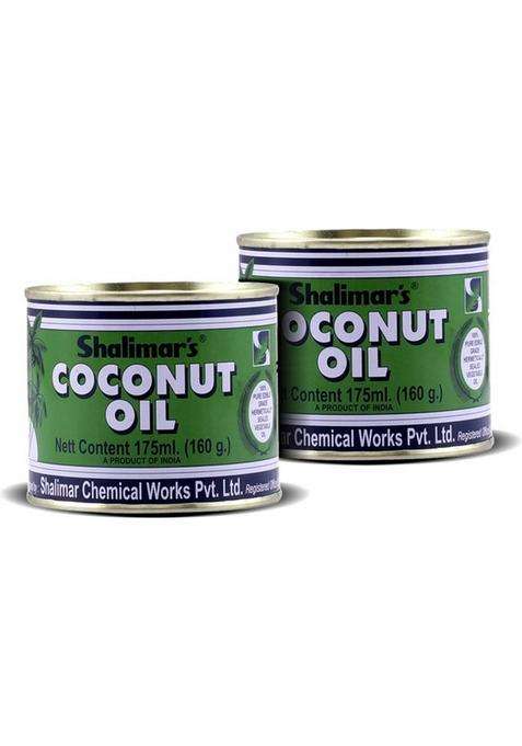 Shalimars Shalimar Edible Grade Coconut Oil Tin (2 X 175 Ml)