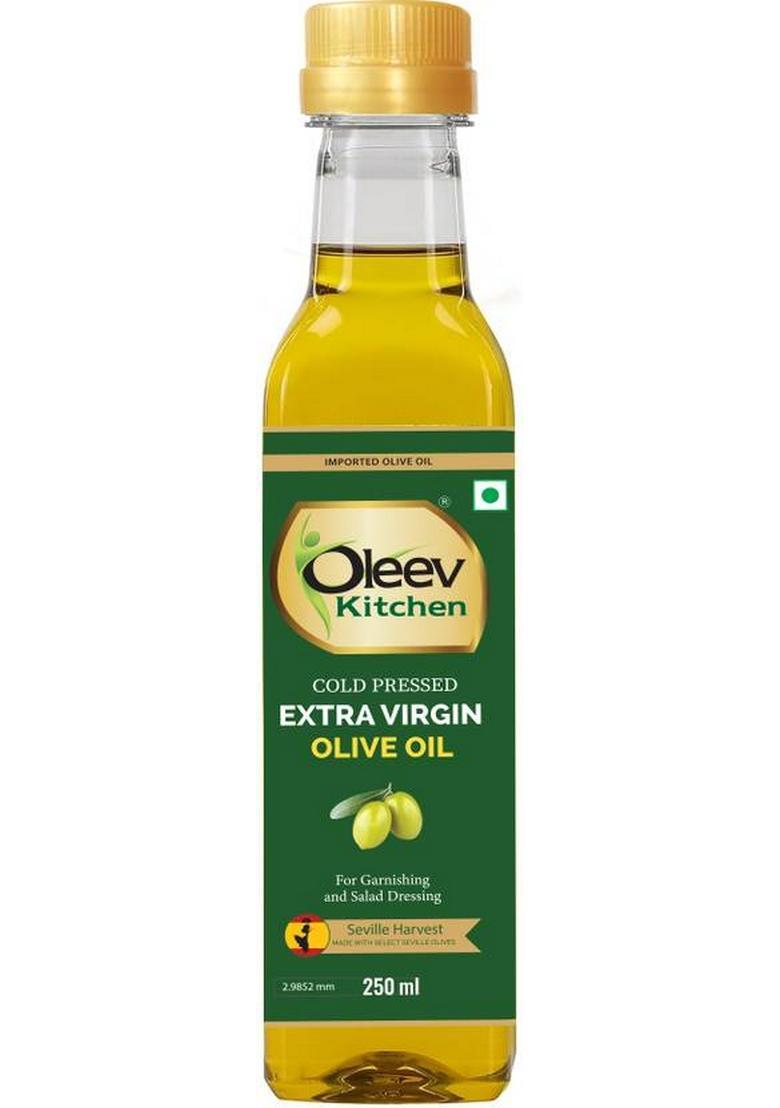 Oleev Kitchen Extra Virgin Olive Oil Plastic Bottle (250 Ml)