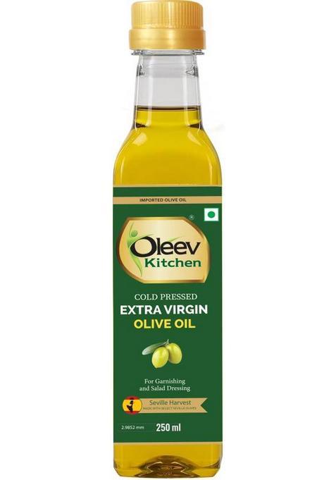 Oleev Kitchen Extra Virgin Olive Oil Plastic Bottle (250 Ml)
