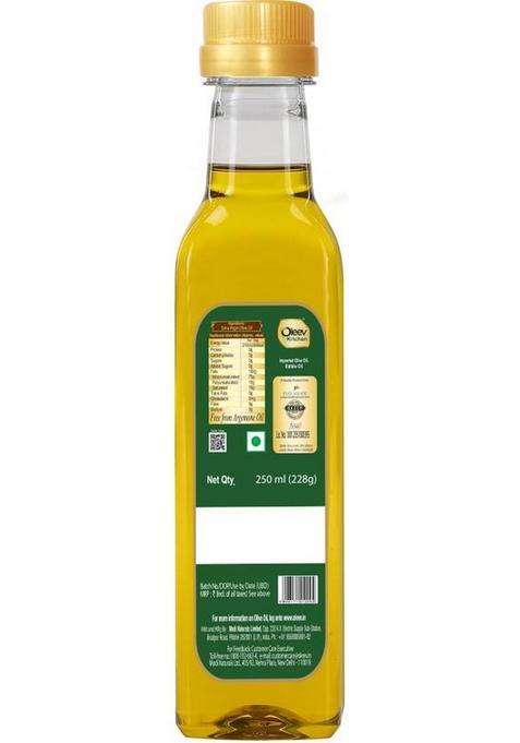 Oleev Kitchen Extra Virgin Olive Oil Plastic Bottle (250 Ml)