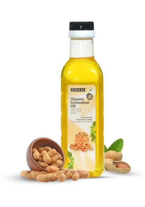 Cokai Cold Pressed Virgin Groundnut Oil Plastic Bottle (500 G)