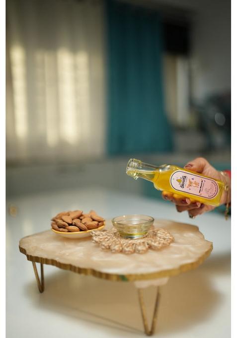 Orovita 100% Pure Wood Pressed Almond Oil | Multipurpose Usage Edible Skin Tin (100 Ml)