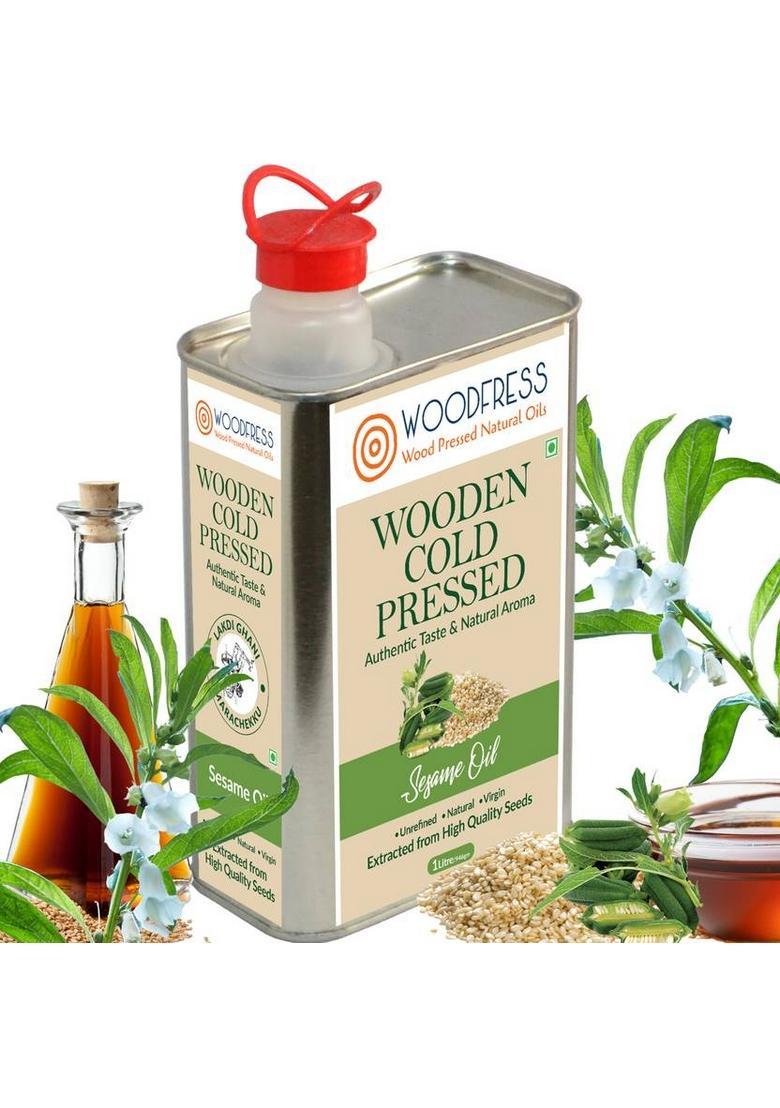Woodfress Wooden Cold Pressed Sesame Oil 1L