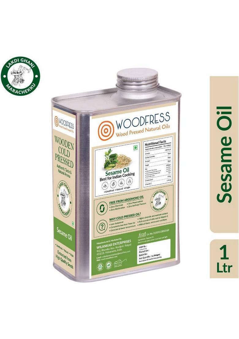 Woodfress Wooden Cold Pressed Sesame Oil 1L