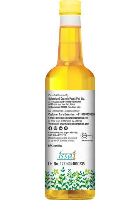 Natureland Organics Cold Pressed Groundnut Oil Pet Bottle (1 L)