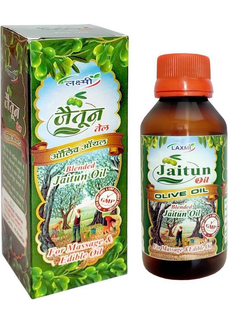 Laxmi Olive Oil Jaitun Tail Edible Moisturizes Skin, Fights Signs Of Aging, Improves Skin Health, Keeps Hair Healthy Plastic Bottle (900 Ml)